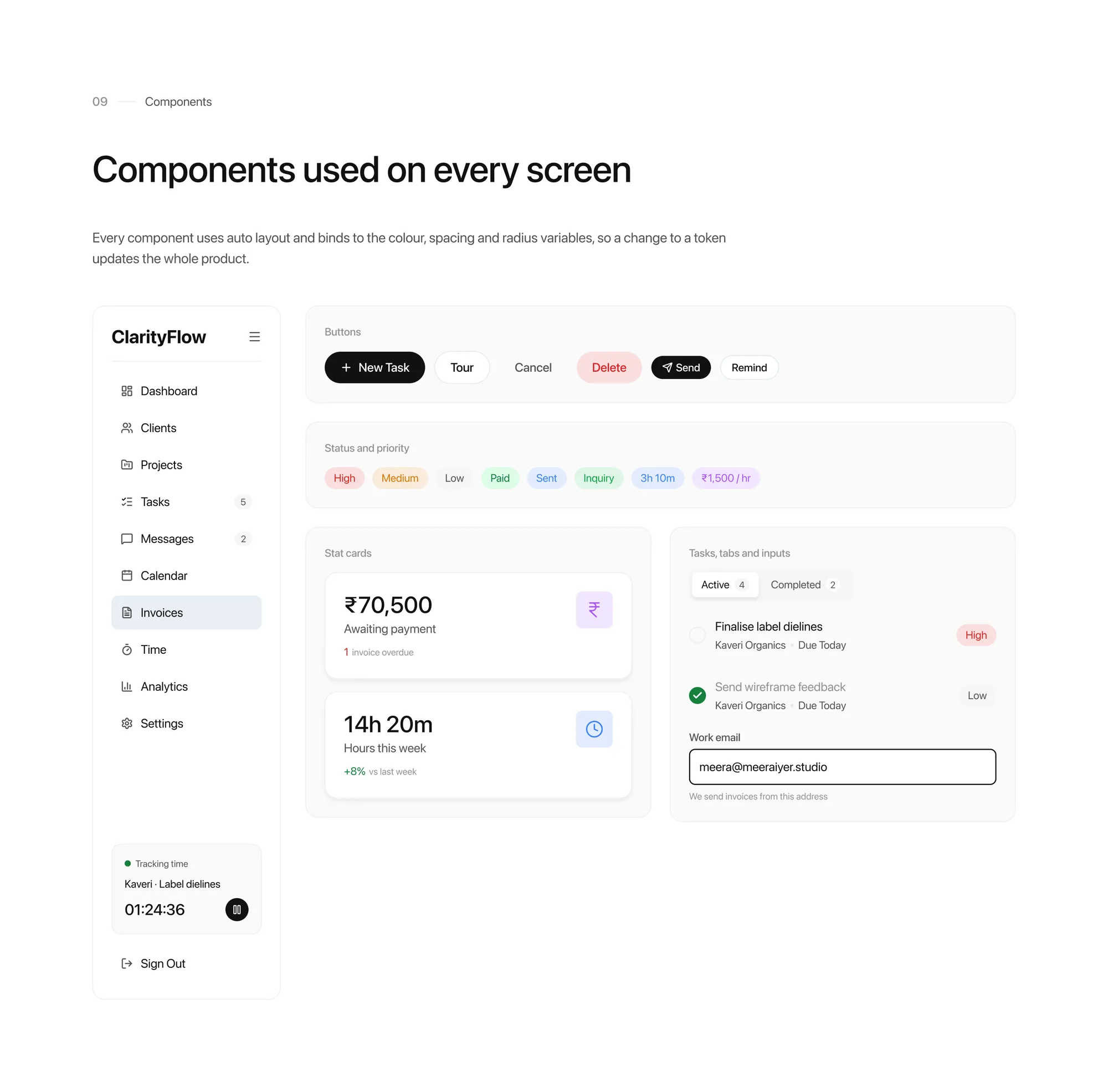 ClarityFlow components